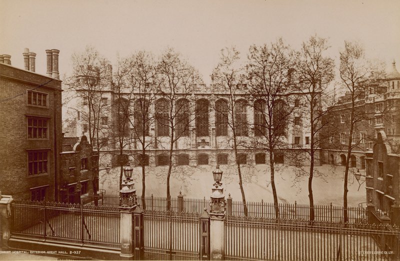 General View of the Great Hall of Christs Hospital by English Photographer