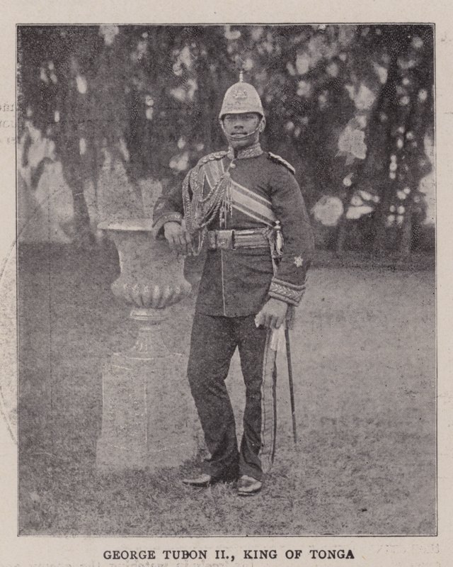 George Tubon II, King of Tonga by English Photographer