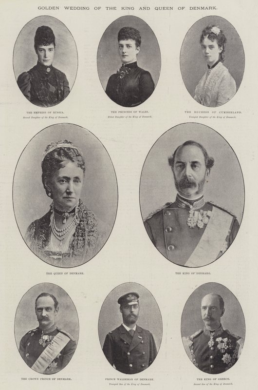 Golden Wedding of the King and Queen of Denmark by English Photographer