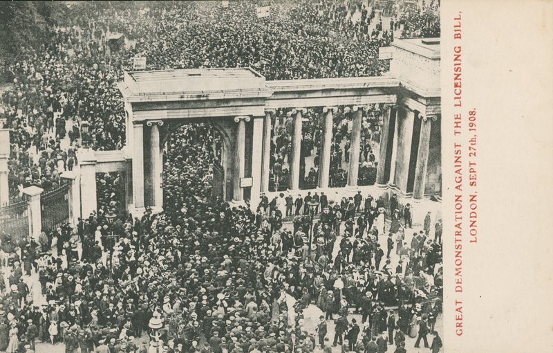 Great Demonstration against the Licensing Bill, London, September 27th, 1908 by English Photographer