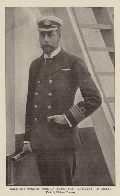 The Duke of York on Board the Crescent in Torbay by English Photographer