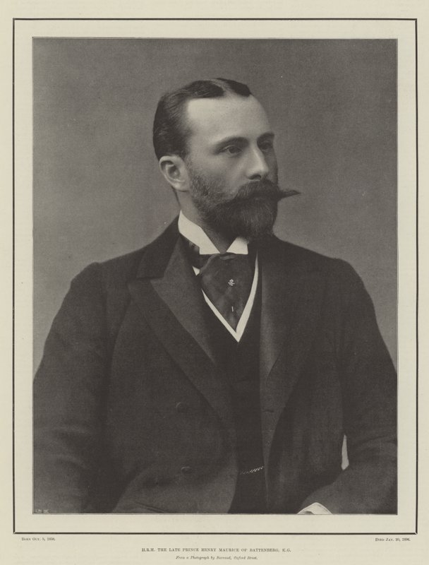 HRH the late Prince Henry Maurice of Battenberg, KG by English Photographer
