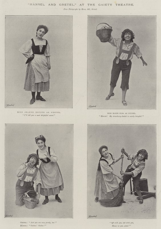 Hansel and Gretel, at the Gaiety Theatre by English Photographer