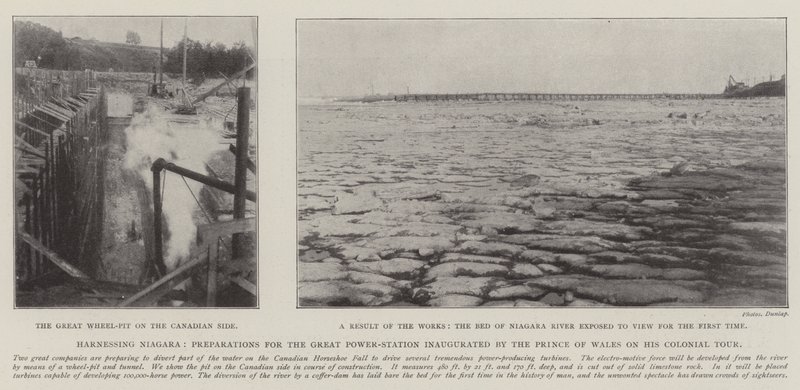 Harnessing Niagara, Preparations for the Great Power-Station inaugurated by the Prince of Wales on his Colonial Tour by English Photographer