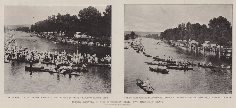 Henley Regatta in the Coronation Year, Two Important Heats by English Photographer
