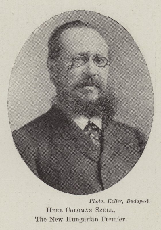 Herr Coloman Szell, the New Hungarian Premier by English Photographer