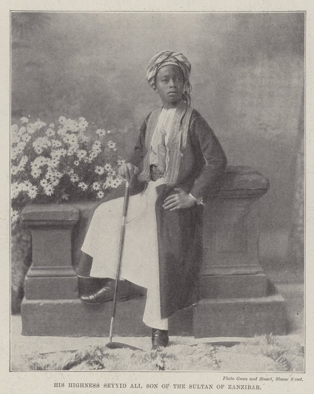 His Highness Seyyid Ali, Son of the Sultan of Zanzibar by English Photographer
