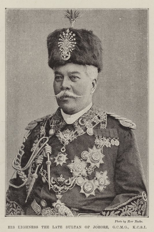 His Highness the late Sultan of Johore, GCMG, KCSI by English Photographer