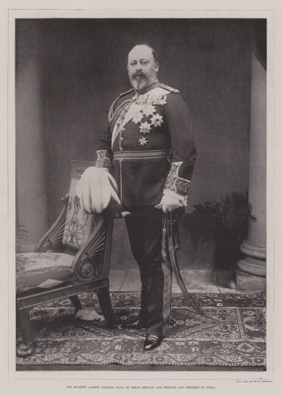 His Majesty Albert Edward, King of Great Britain and Ireland and Emperor of India by English Photographer