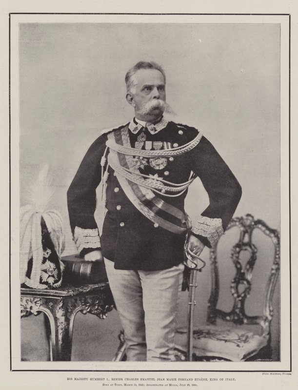 His Majesty Humbert I, Renier Charles Emanuel Jean Marie Fernand Eugene, King of Italy by English Photographer