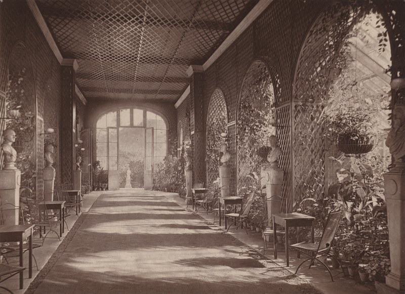 Holland House, London: Conservatory leading from Ball Room by English Photographer