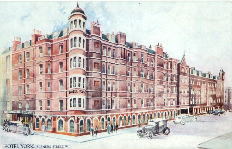 Hotel York, Berners Street, W1 by English Photographer