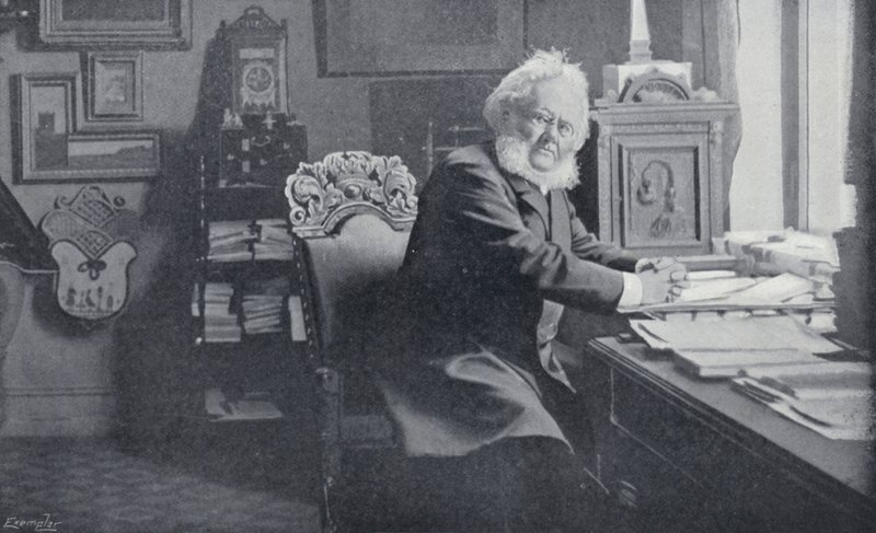Ibsen in his Study by English Photographer