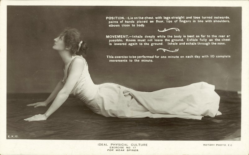 Ideal Physical Culture, Exercise No 17, For Weak Spines by English Photographer