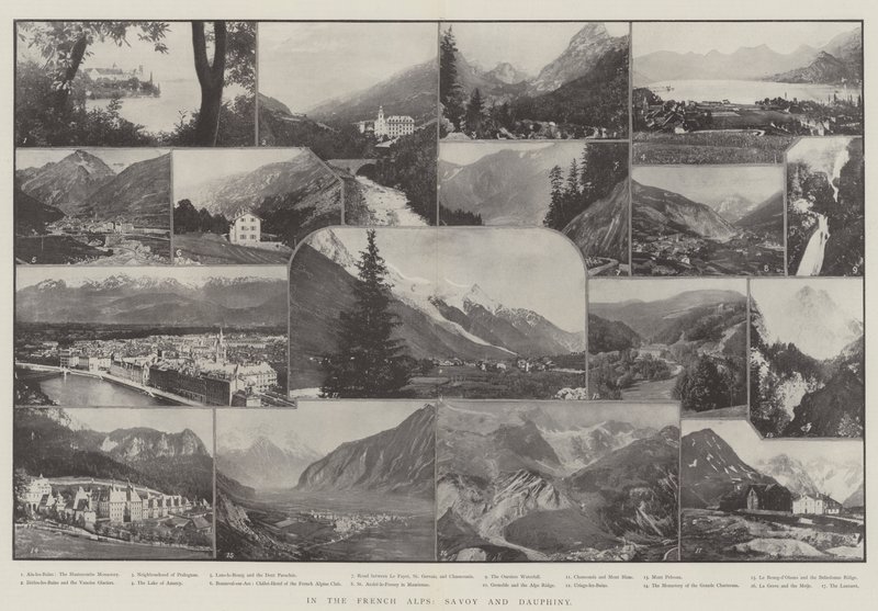 In the French Alps, Savoy and Dauphiny by English Photographer