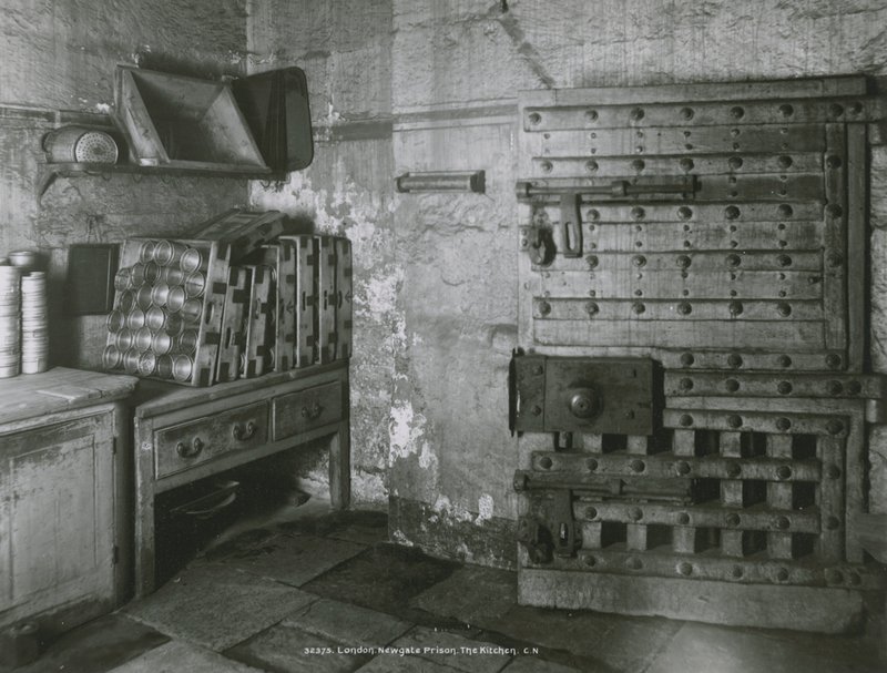 Interior View of the Kitchen in Newgate Prison by English Photographer