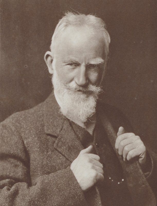 Irish Playwright George Bernard Shaw, Winner of the 1926 Nobel Prize for Literature by English Photographer