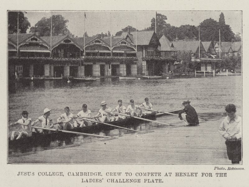 Jesus College, Cambridge, Crew to Compete at Henley for the Ladies Challenge Plate by English Photographer
