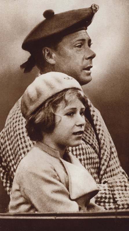 King Edward VIII and his niece, the future Queen Elizabeth II by English Photographer