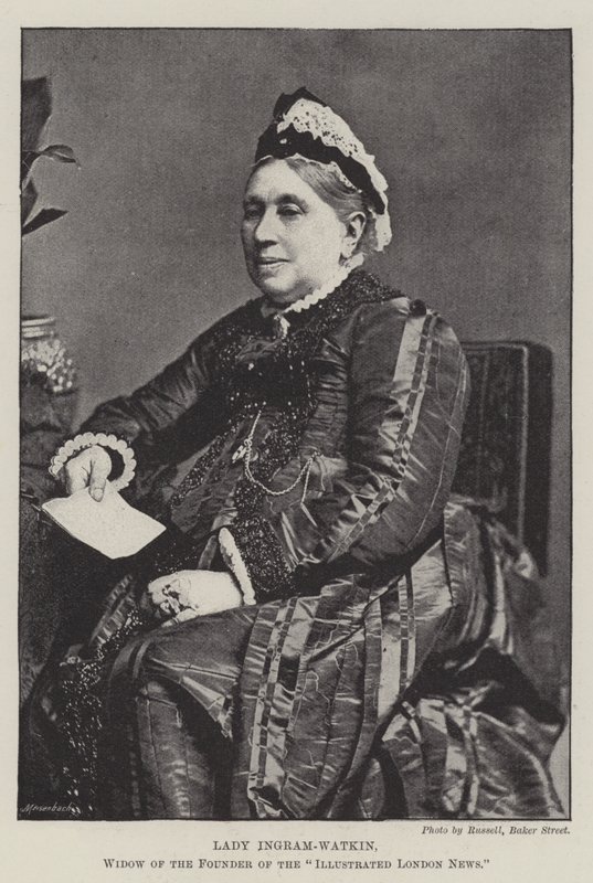 Lady Ingram-Watkin, Widow of the Founder of the Illustrated London News by English Photographer
