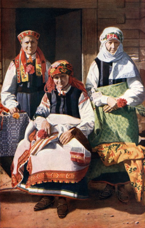 Latvia: Peasant Embroiderers of Rucava by English Photographer
