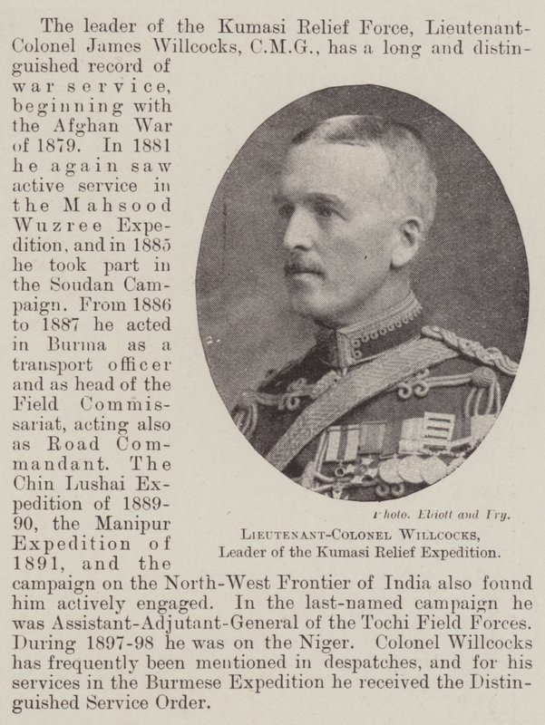 Lieutenant-Colonel Willcocks, Leader of the Kumasi Relief Expedition by English Photographer