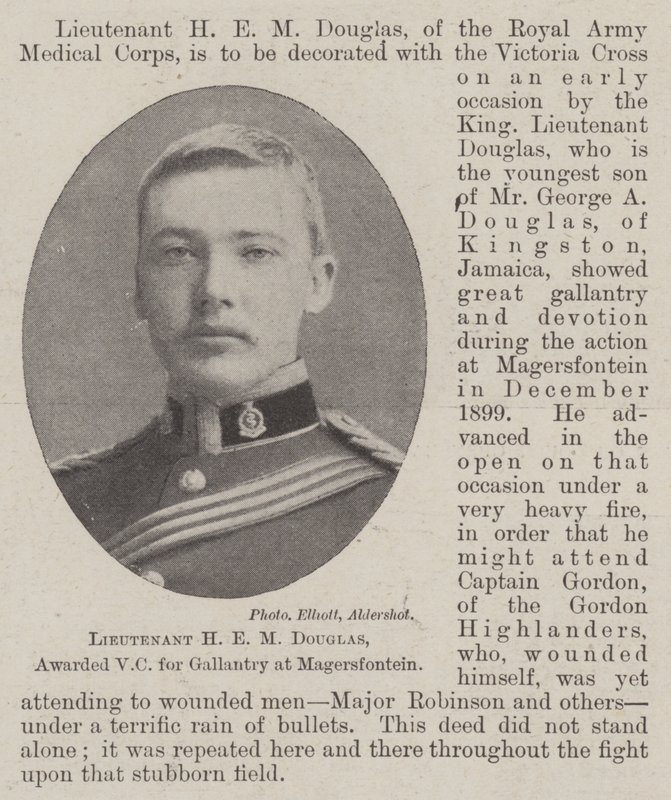Lieutenant H E M Douglas, awarded VC for Gallantry at Magersfontein by English Photographer