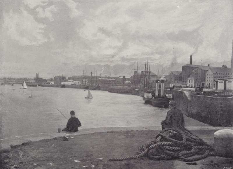 Limerick, Docks and Cathedral by English Photographer