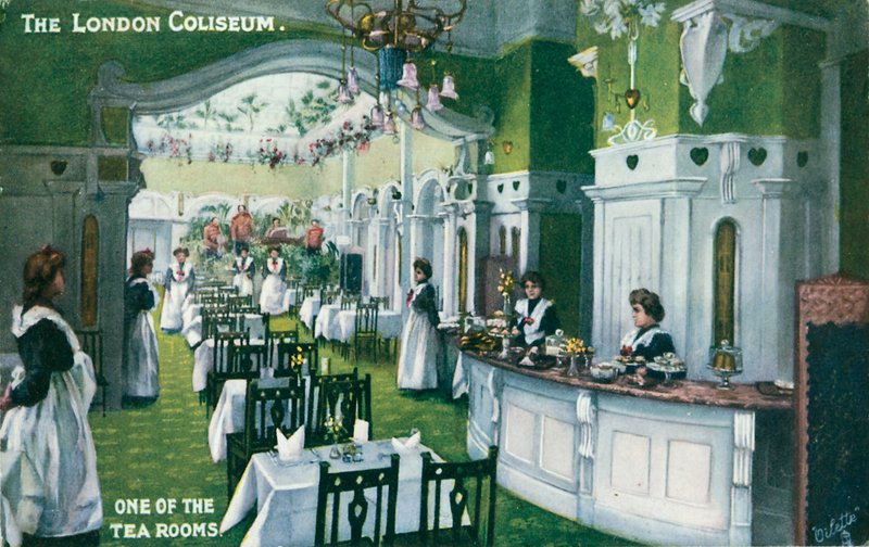 London Coliseum, One of the Tea Rooms by English Photographer