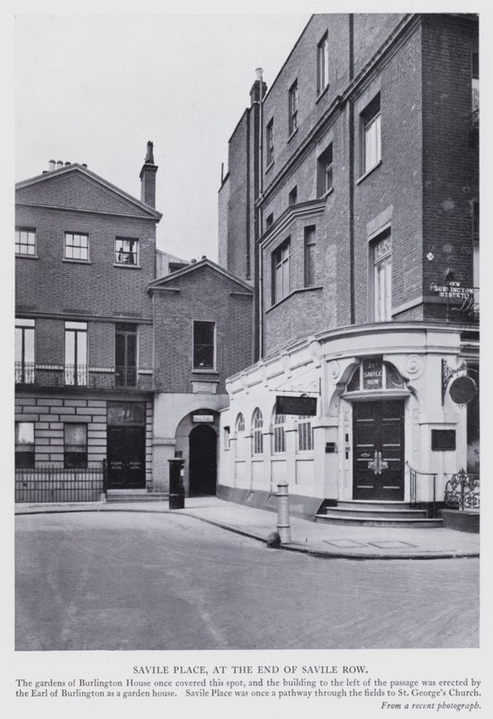 London: Savile Place, at the end of Savile Row by English Photographer