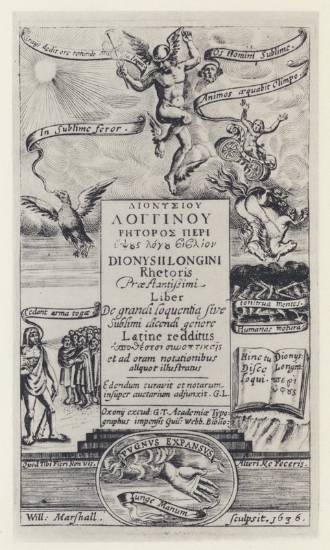 Longinus, G T for G Webb, Oxford 1636 by English Photographer