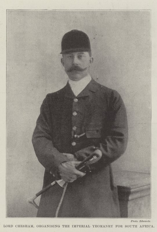 Lord Chesham, organising the Imperial Yeomanry for South Africa by English Photographer