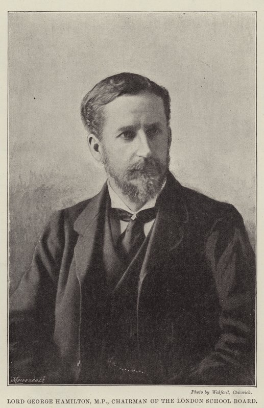 Lord George Hamilton, MP, Chairman of the London School Board by English Photographer