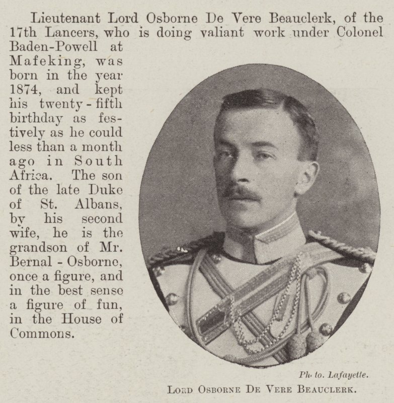 Lord Osborne De Vere Beauclerk by English Photographer