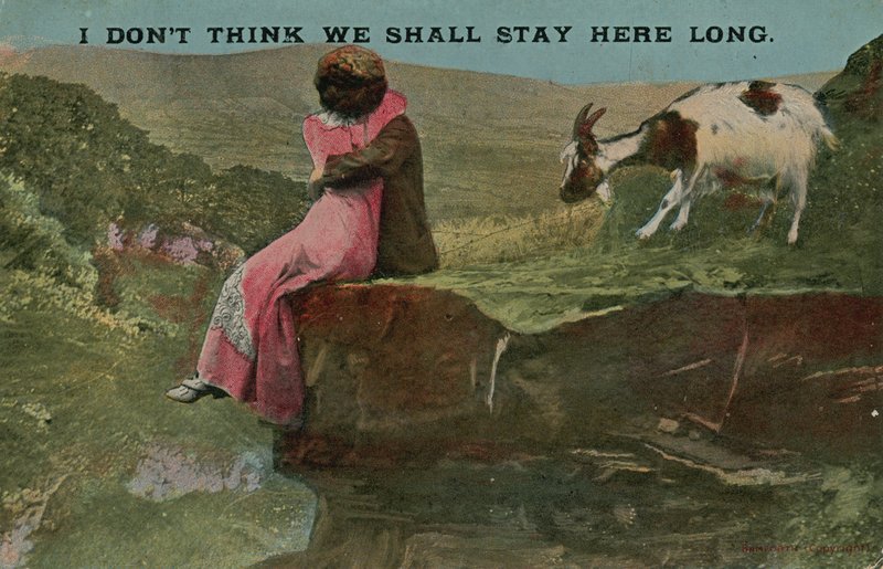 Lovers on cliff: I don
