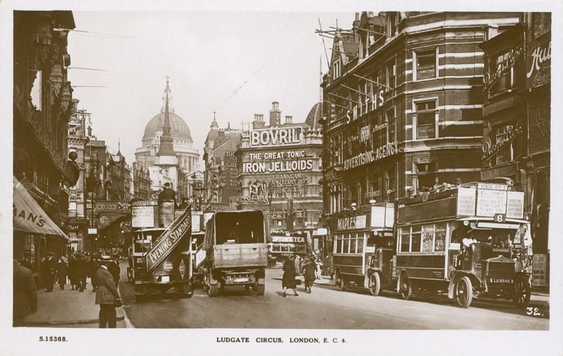 Ludgate Circus, London by English Photographer