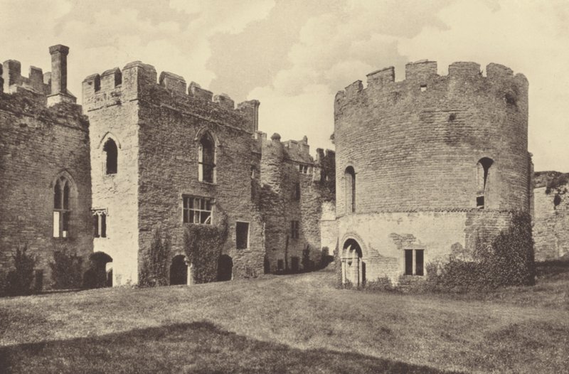 Ludlow Castle, Inner Ward and Round Chapel by English Photographer