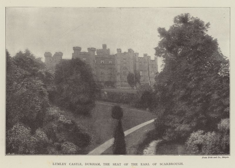 Lumley Castle, Durham, the Seat of the Earl of Scarbrough by English Photographer