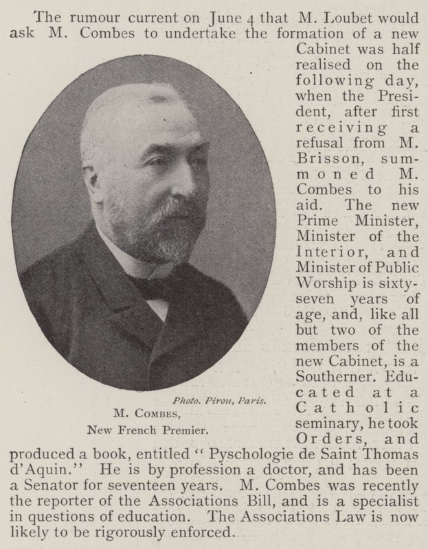 M Combes, New French Premier by English Photographer