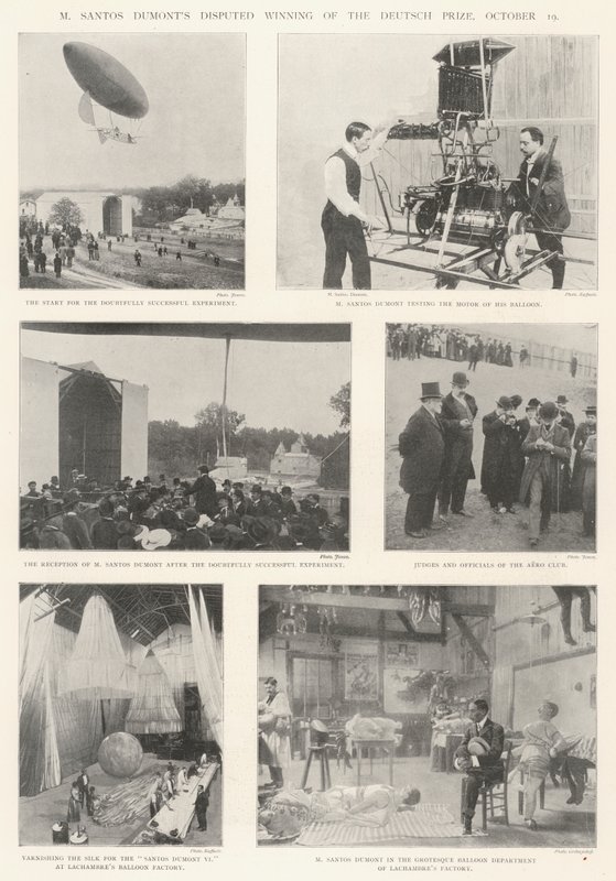 M Santos Dumonts Disputed Winning of the Deutsch Prize, 19 October by English Photographer