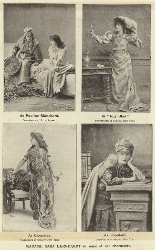Madame Sara Bernhardt in some of her characters by English Photographer