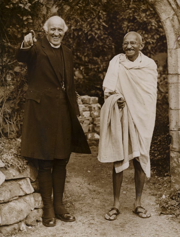Mahatma Gandhi, Indian leader of the movement for independence from British rule by English Photographer