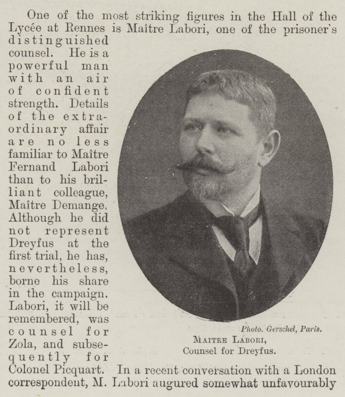 Maitre Labori, Counsel for Dreyfus by English Photographer