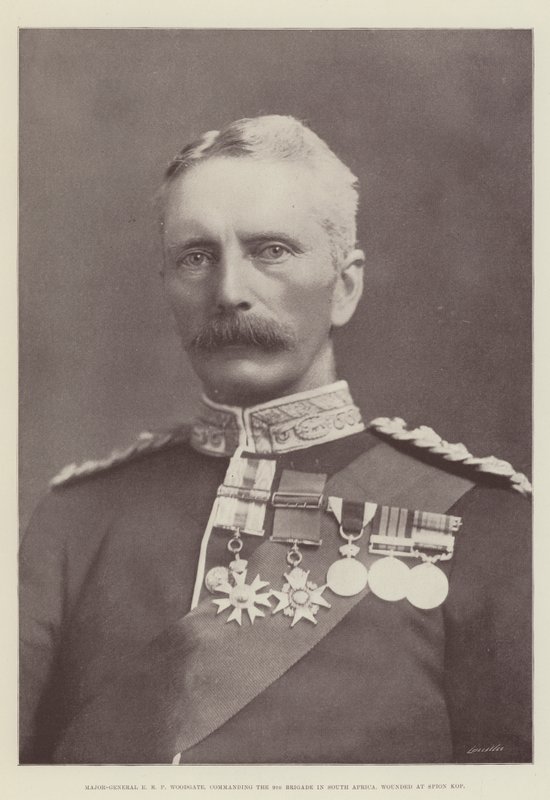 Major-General E R P Woodgate, commanding the 9th Brigade in South Africa, wounded at Spion Kop by English Photographer
