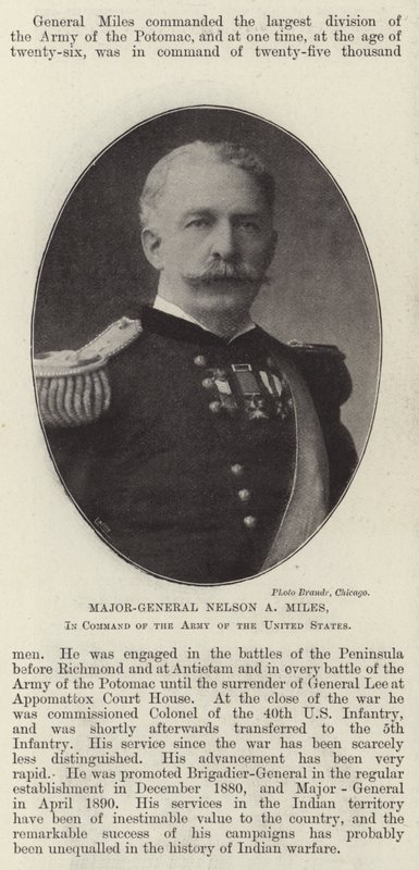Major-General Nelson A Miles, in Command of the Army of the United States by English Photographer
