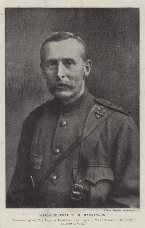 Major-General W H Mackinnon, Commander of the City Imperial Volunteers, and Author of The Journal of the CIV in South Africa by English Photographer