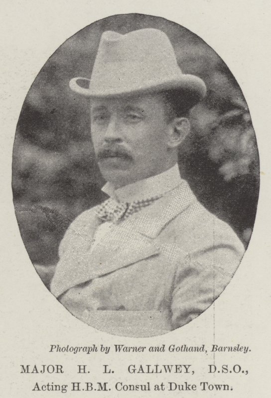 Major H. L. Gallwey, DSO, Acting HBM Consul at Duke Town by English Photographer