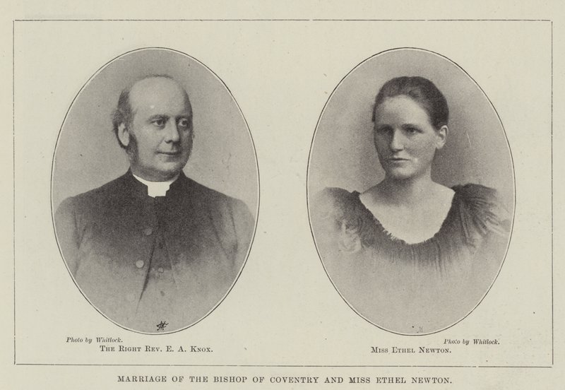 Marriage of the Bishop of Coventry and Miss Ethel Newton by English Photographer