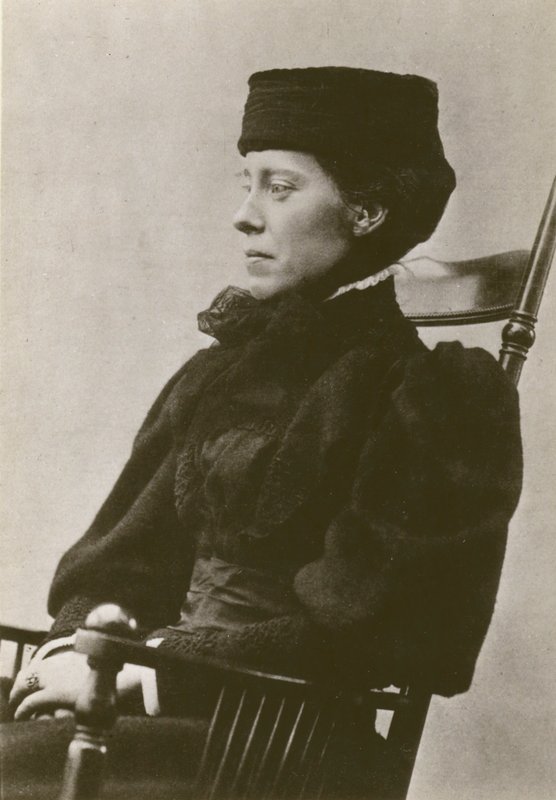 Mary Kingsley, portrait, sitting, wearing hat by English Photographer