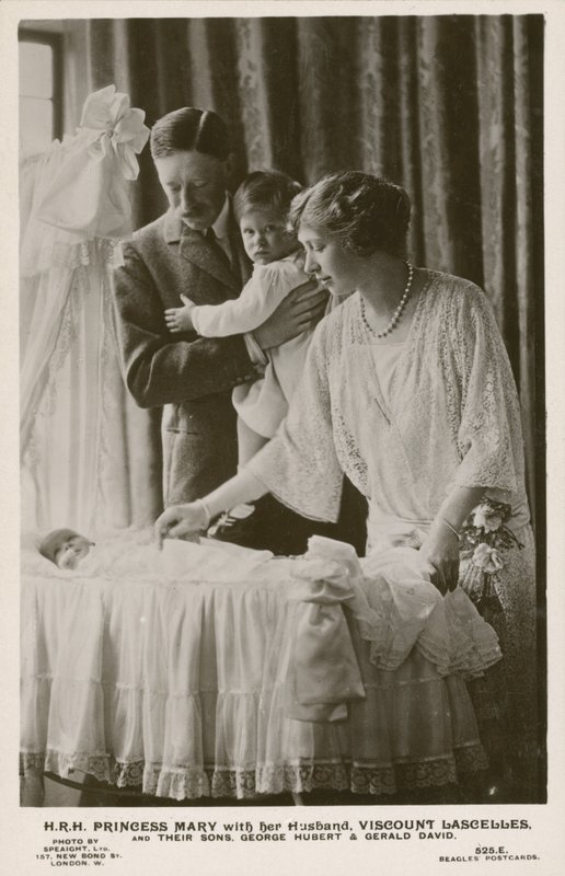 Mary, Princess Royal, and her husband, Viscount Lascelles, with their sons, George and Gerald by English Photographer